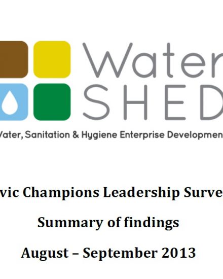 2013-11-06 Civic Champions Leadership Survey